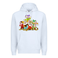 White grumpy dopey dwarf Premium Hoodie - linhVisuals