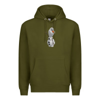 Army Green olaf Premium Hoodie - linhVisuals