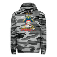 Slate Camo it's all fun & games until someone needs an eyepatch pirate t shirt Premium Hoodie - linhVisuals