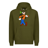 Army Green goofy Premium Hoodie - linhVisuals