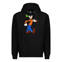 Black goofy Premium Hoodie - linhVisuals