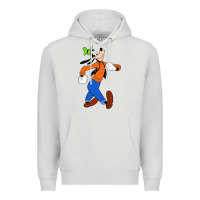 Dove Grey goofy Premium Hoodie - linhVisuals