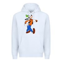 White goofy Premium Hoodie - linhVisuals