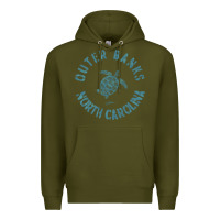Army Green jcombs outer banks, nc, sea turtle hoodie Premium Hoodie - linhVisuals