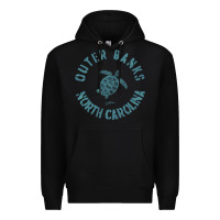 Black jcombs outer banks, nc, sea turtle hoodie Premium Hoodie - linhVisuals