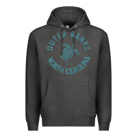 Charcoal Heather jcombs outer banks, nc, sea turtle hoodie Premium Hoodie - linhVisuals