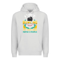 Dove Grey bowling shirt funny dog lover quote bowler gift t shirt Premium Hoodie - linhVisuals