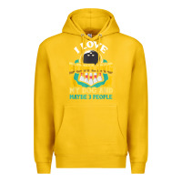 Lemon bowling shirt funny dog lover quote bowler gift t shirt Premium Hoodie - linhVisuals