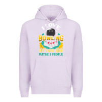 Lilac bowling shirt funny dog lover quote bowler gift t shirt Premium Hoodie - linhVisuals