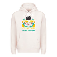 Pale Pink bowling shirt funny dog lover quote bowler gift t shirt Premium Hoodie - linhVisuals