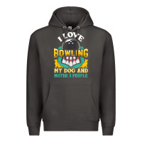 Smoke bowling shirt funny dog lover quote bowler gift t shirt Premium Hoodie - linhVisuals