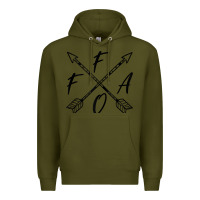Army Green fafo f around and find out funny vintage sarcastic boho chic tank top Premium Hoodie - linhVisuals
