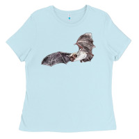 Baby Blue mexican free tailed bat Ladies Tee - LillyAllenDesigns