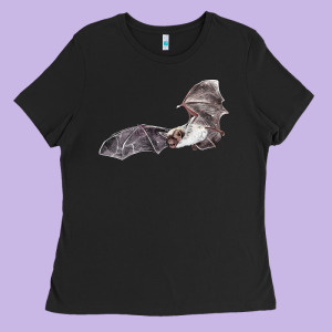 Mexican Free Tailed Bat Ladies Tee Designed By Lillyallendesigns