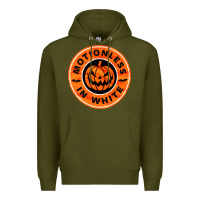Army Green motionless in white hellowen Premium Hoodie - linhVisuals