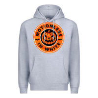 Heather Grey motionless in white hellowen Premium Hoodie - linhVisuals