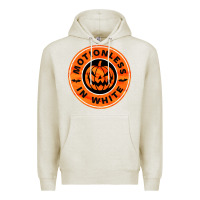 Oatmeal Heather motionless in white hellowen Premium Hoodie - linhVisuals