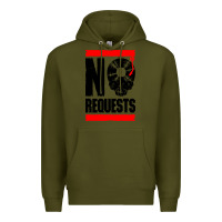 Army Green no requests dj turntable vinyl record Premium Hoodie - linhVisuals