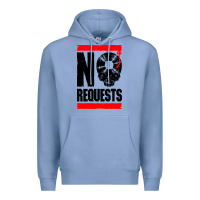 Colony Blue no requests dj turntable vinyl record Premium Hoodie - linhVisuals