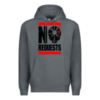 Rock no requests dj turntable vinyl record Premium Hoodie - linhVisuals