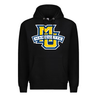 Black marquette Premium Hoodie - linhVisuals