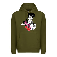 Army Green josuke very bizarre Premium Hoodie - linhVisuals