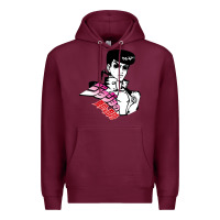 Burgundy josuke very bizarre Premium Hoodie - linhVisuals