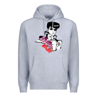 Heather Grey josuke very bizarre Premium Hoodie - linhVisuals