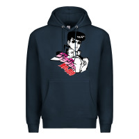 Navy josuke very bizarre Premium Hoodie - linhVisuals