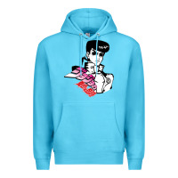 Ocean Blue josuke very bizarre Premium Hoodie - linhVisuals