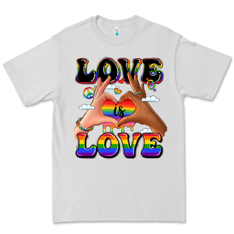 Love Is Love Lgbtq Pride Hands Premium Tee by LillyAllenDesigns | Teevron