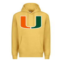 Antique Gold miami hurric Premium Hoodie - linhVisuals
