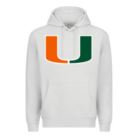 Dove Grey miami hurric Premium Hoodie - linhVisuals