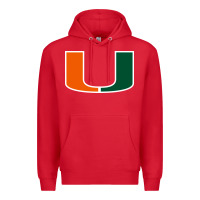 Red miami hurric Premium Hoodie - linhVisuals