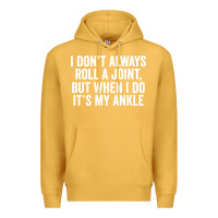 Mustard i dont always roll a joint but when i do Premium Hoodie - linhVisuals