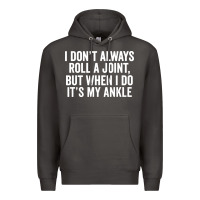 Smoke i dont always roll a joint but when i do Premium Hoodie - linhVisuals