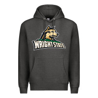 Charcoal Heather wright state Premium Hoodie - linhVisuals