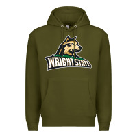 Army Green wright state Premium Hoodie - linhVisuals