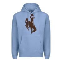 Colony Blue wyoming athletics Premium Hoodie - linhVisuals