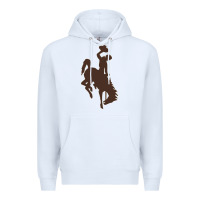 White wyoming athletics Premium Hoodie - linhVisuals