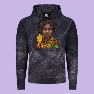 Juneteenth Black Boy Vintage Hoodie Designed By Barkaloodesign
