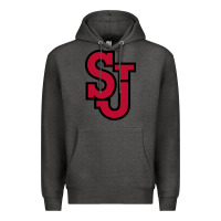 Charcoal Heather st. john's red Premium Hoodie - linhVisuals