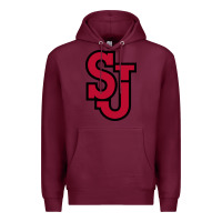 Burgundy st. john's red Premium Hoodie - linhVisuals