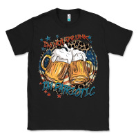 Black I'm not drunk i'm patriotic Classic Tee - FaDigitalArtStudio