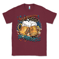 Burgundy I'm not drunk i'm patriotic Classic Tee - FaDigitalArtStudio