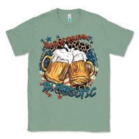 Sage I'm not drunk i'm patriotic Classic Tee - FaDigitalArtStudio