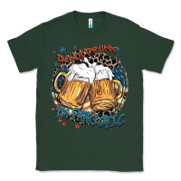Sports Green I'm not drunk i'm patriotic Classic Tee - FaDigitalArtStudio