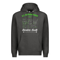 Charcoal Heather national parks adventure lover camping hiking camper fan t shirt Premium Hoodie - linhVisuals