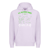 Lilac national parks adventure lover camping hiking camper fan t shirt Premium Hoodie - linhVisuals