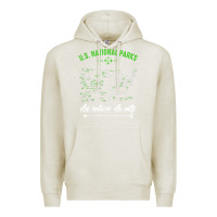 Oatmeal Heather national parks adventure lover camping hiking camper fan t shirt Premium Hoodie - linhVisuals